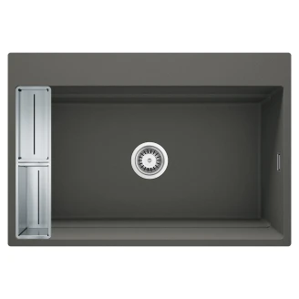 Granit Diskho <strong>Magnetic</strong> Antracit Metallic Matt 76x52 cm med Vattenlås