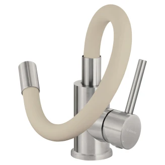 Köksblandare med Flexibel Pip Luno Beige Matt 2-funktionsspray
