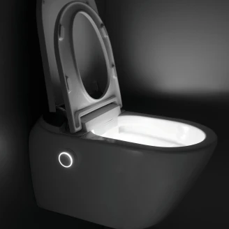 Vägghängd Duschtoalett <strong>Silia</strong>  Vit Blank