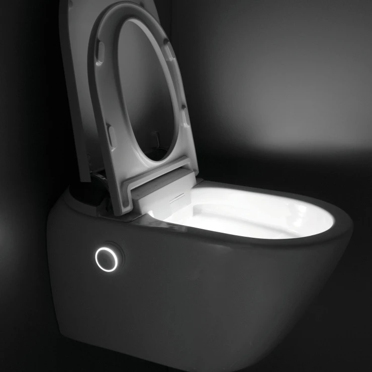 Vägghängd Duschtoalett Silia Vit Blank