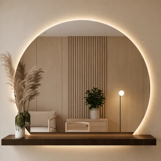 Spegel <strong>Miraggio</strong>  100x90 cm med Backlit