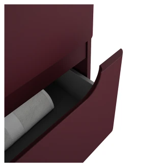 Badrumskommod Rondo Röd Matt 100 cm