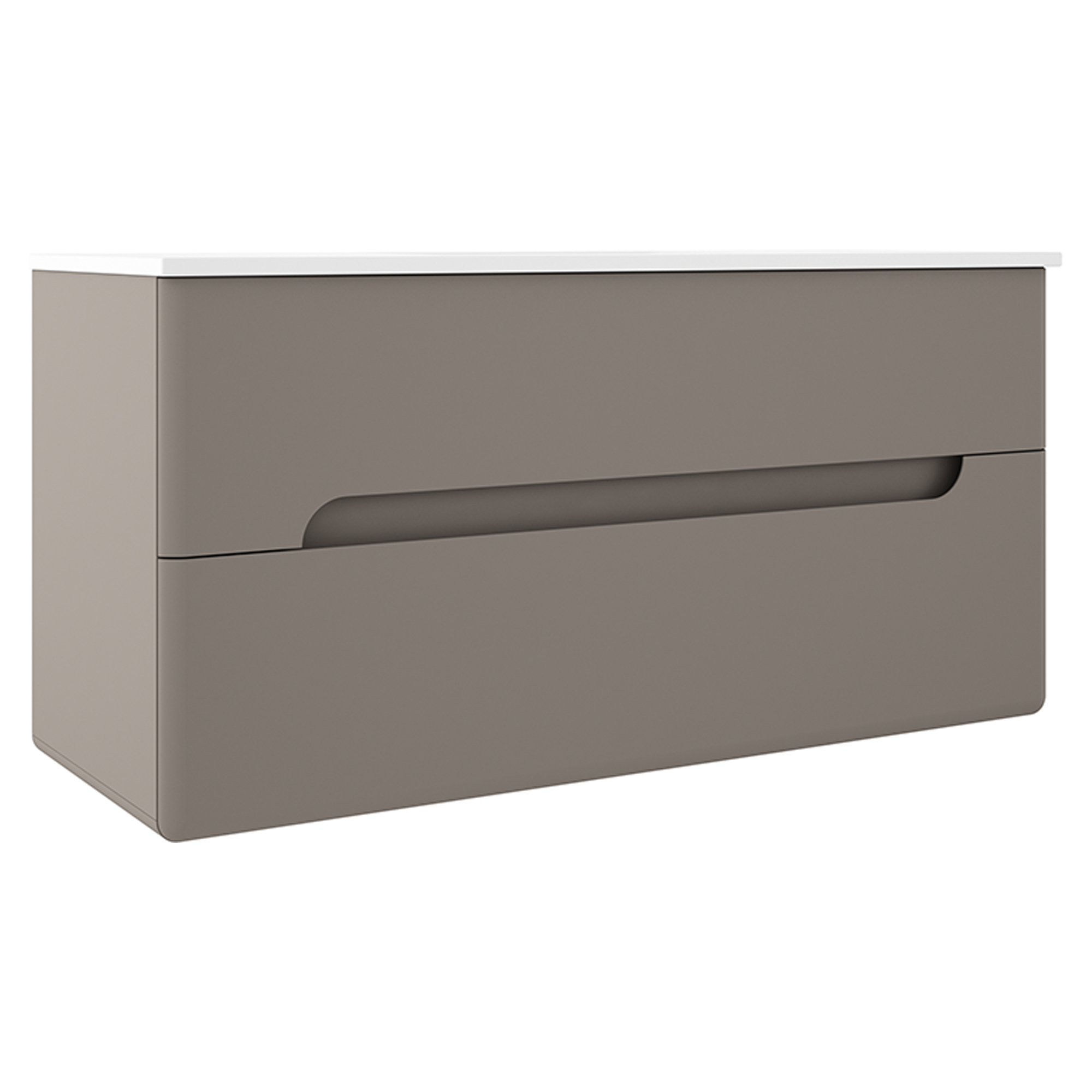 Servantskap Rondo Grå Matt 120 cm