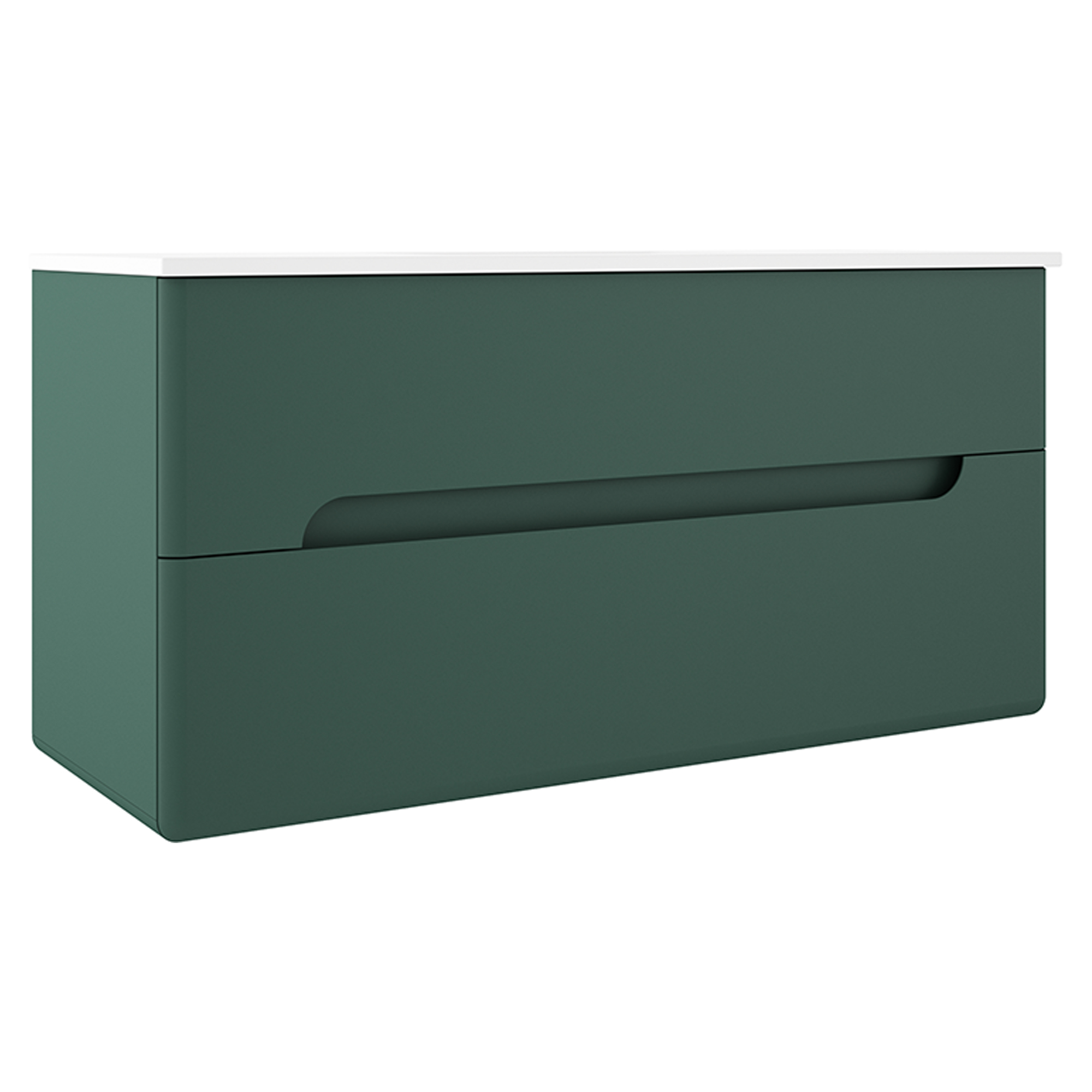 Servantskap Rondo Grønn Matt 120 cm