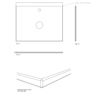 Cosentino Bänkskiva <strong>Silestone</strong>  Ljusbeige Polerad 120 cm
