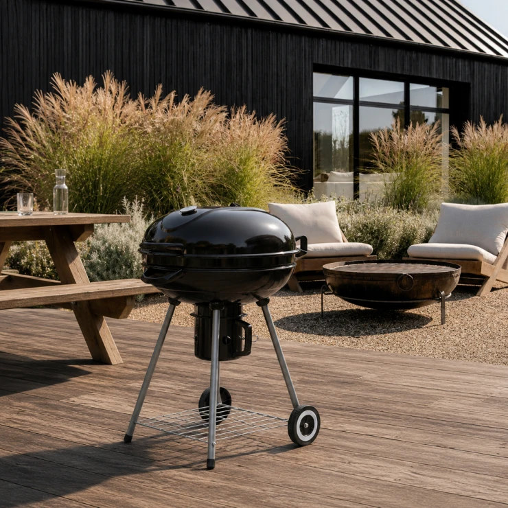 Kolgrill med Lock Ferro Svart