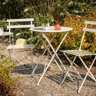 Trädgårdsbord <strong>Buvette</strong>  Gråbeige Ø 60 cm