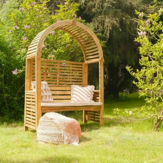Pergola med Halv Spaljé <strong>Elvaris</strong>  Trä