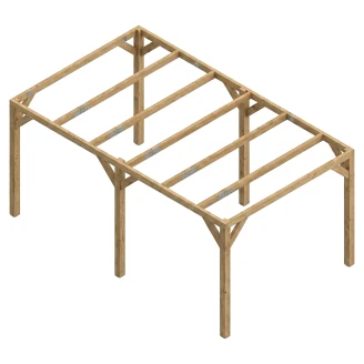 Pergola <strong>Norwell</strong>  Trä 300x500 cm