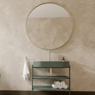 Woood Spegel <strong>Doutzen</strong>  Guld Ø 115 cm