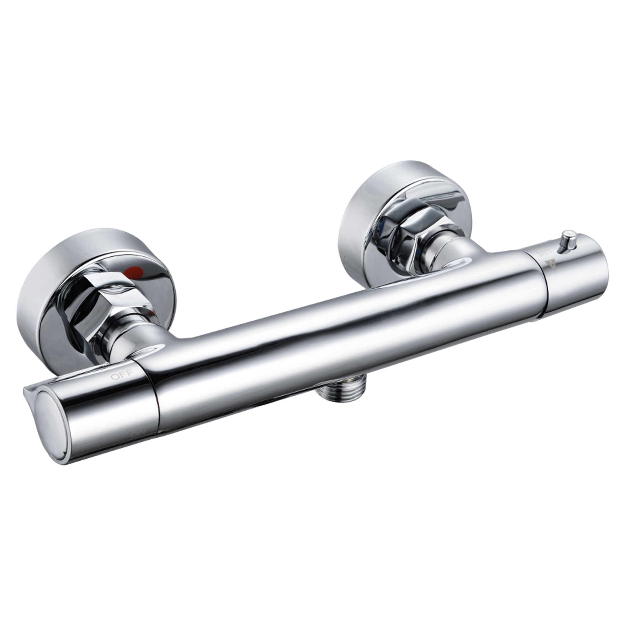 Duschblandare Vitalis Krom Blank med Termostat