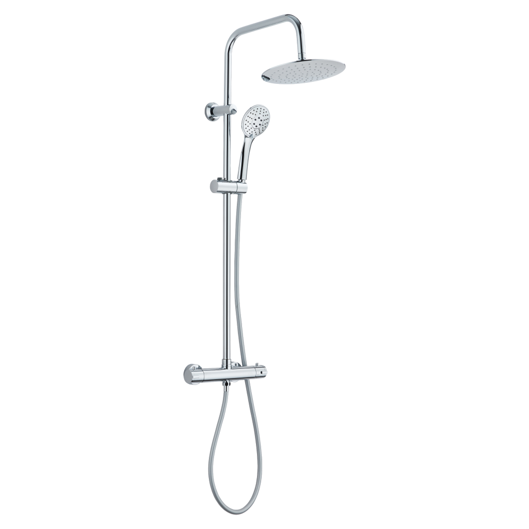 Takduschset Aether Krom Blank med Termostat
