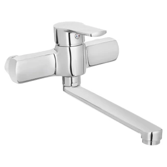 Väggmonterad Tvättställsblandare <strong>Eminence</strong>  Krom Blank