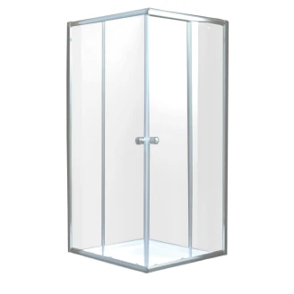 Duschhörn <strong>Lusento</strong>  80x80 cm Kvadratisk Krom Blank