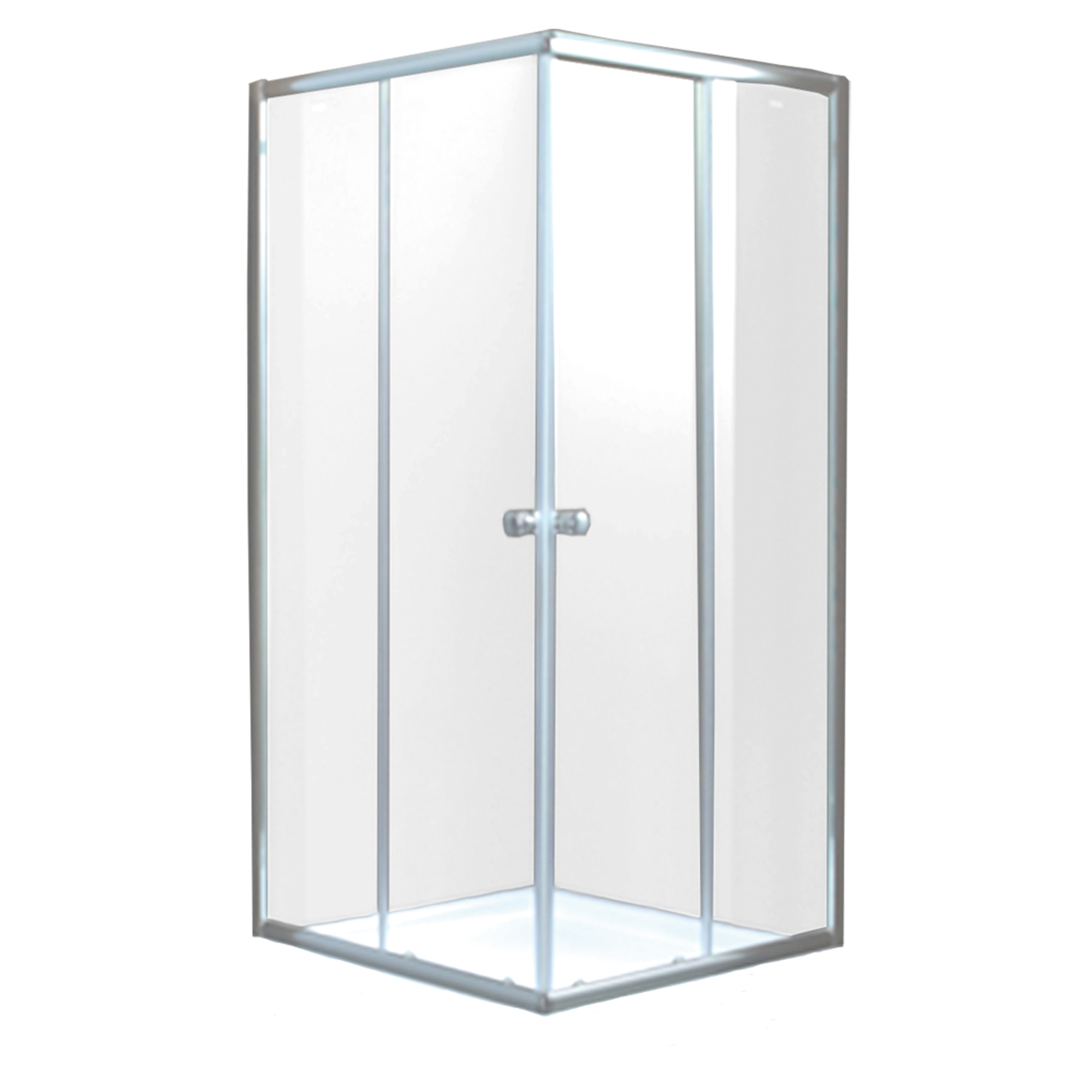 Duschhörn Lusento 90x90 cm Kvadratisk Krom Blank