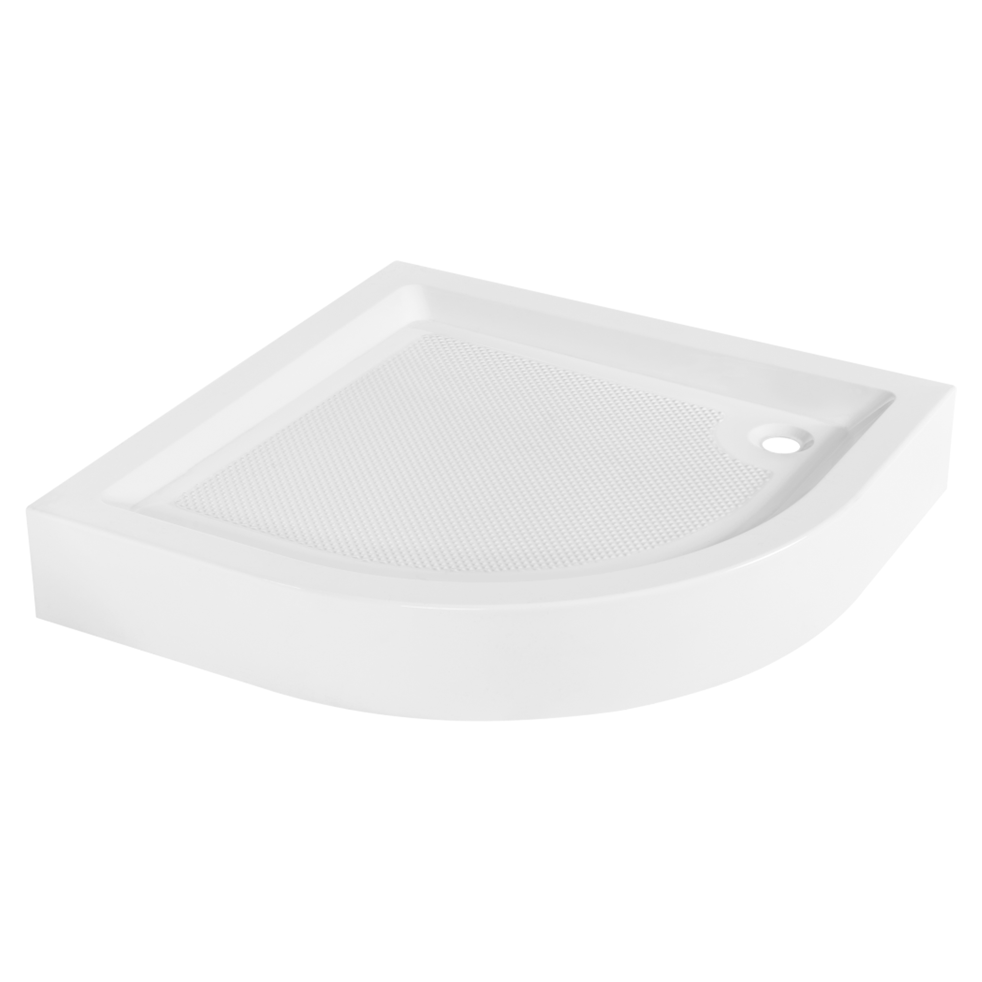 Duschkar Reviva 80x80 cm Rund Vit Blank