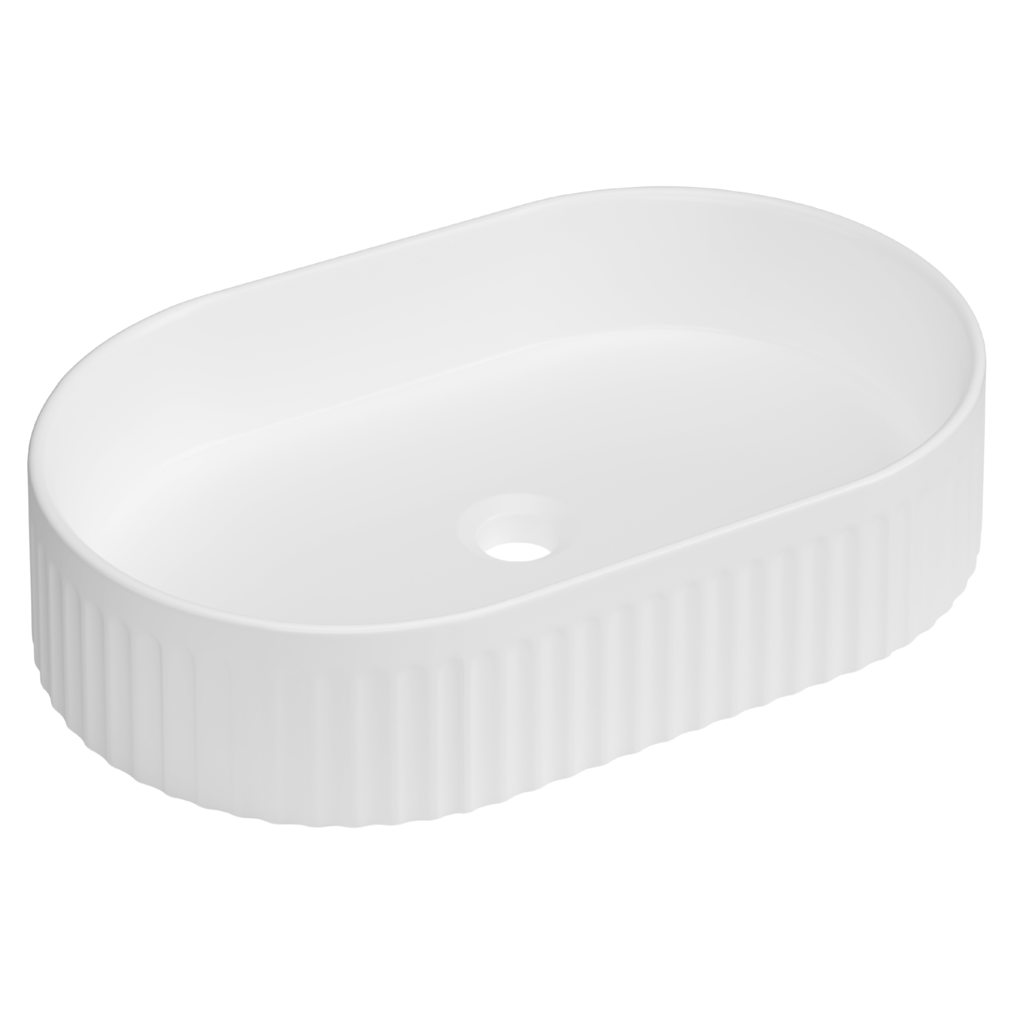 Tvättställ Relief Oval Vit Blank 50 cm