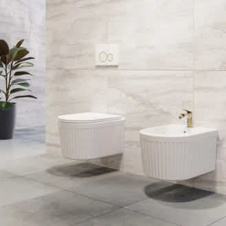 Bidé Relief Vit Blank