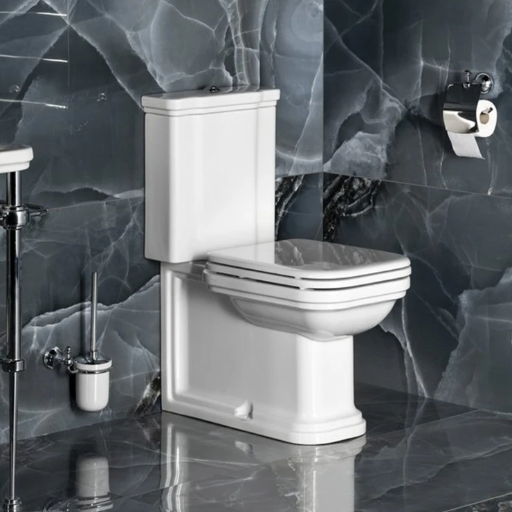 Toalett Cavendish Vit-Krom Blank