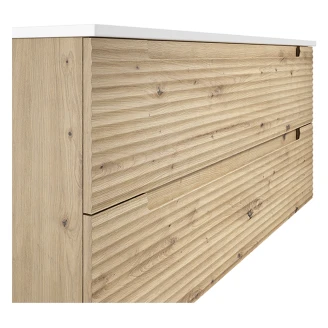 Badrumskommod <strong>Ramos</strong>  Ek Matt 120 cm med Handfat