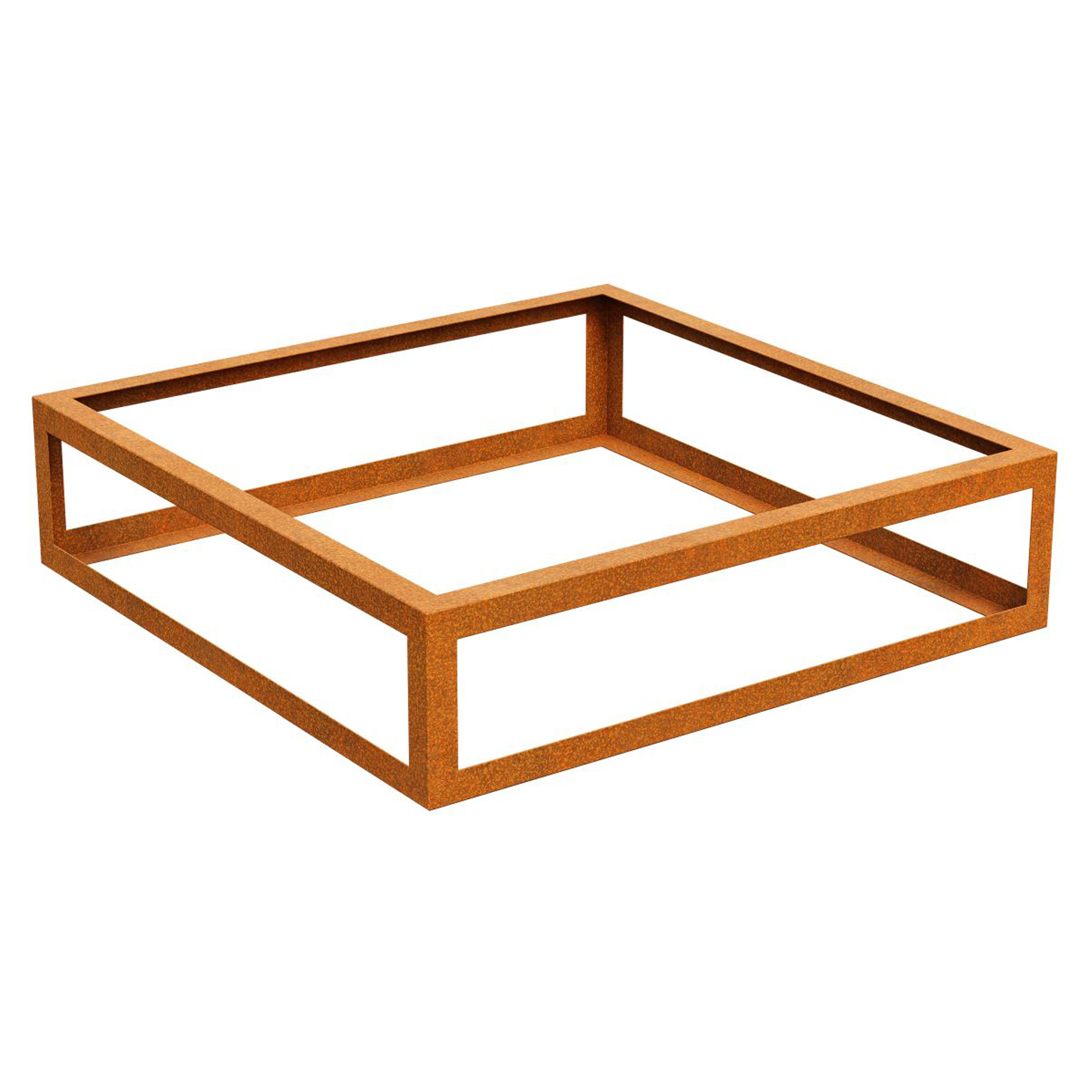 Cortena Planteringsram Paquete Cortenstål 120x120x30 cm