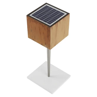 Cortenique Pollare med Solpanel <strong>Rustika</strong>  Cortenstål 60 cm