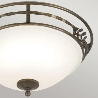Elstead Taklampa <strong>Pembroke</strong>  Svartguld Ø 36 cm