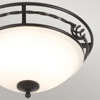 Elstead Taklampa <strong>Pembroke</strong>  Svart Ø 36 cm