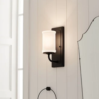 Kichler Vägglampa <strong>Vetivene</strong>  Svart