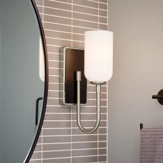 Kichler Vägglampa <strong>Solia</strong>  Krom, Svart