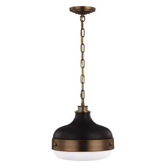 Feiss Hängande Lampa M <strong>Cadence Alpha</strong>  Antik Mässing, Svart