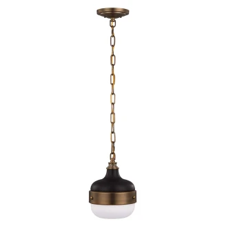Feiss Hängande Lampa S <strong>Cadence Alpha</strong>  Antik Mässing, Svart