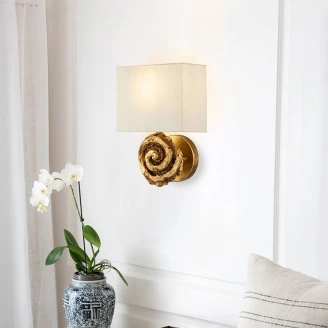 Flambeau Vägglampa M <strong>Swirl</strong>  Guld