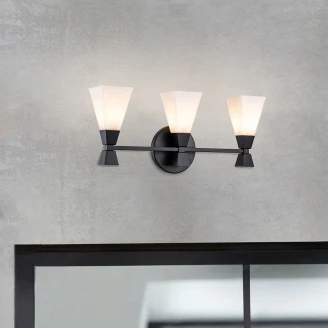 Elstead Vägglampa Trio <strong>Bowtie</strong>  Svart