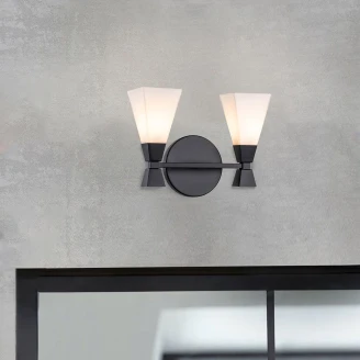 Elstead Vägglampa Duo <strong>Bowtie</strong>  Svart