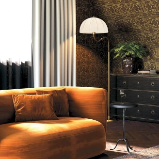 Alora Mood Golvlampa <strong>Crosby</strong>  Creme, Guld