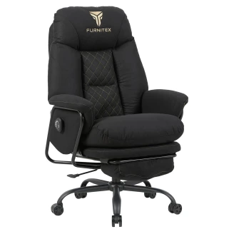 Gamingstol Komfort med Fotstöd <strong>Kelron</strong>  Svart
