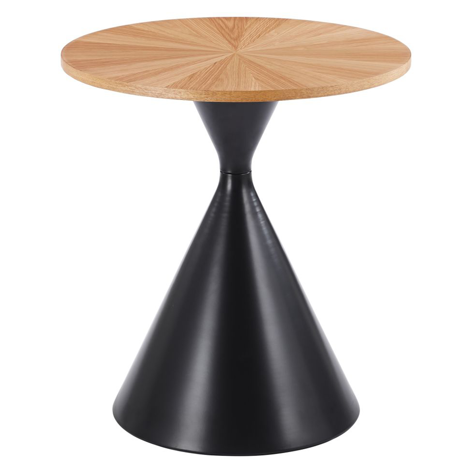 Soffbord Velis Trä, Svart Ø 50 cm