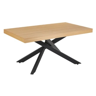 Matbord <strong>Ofroot</strong>  Trä, Svart 160-240x90 cm