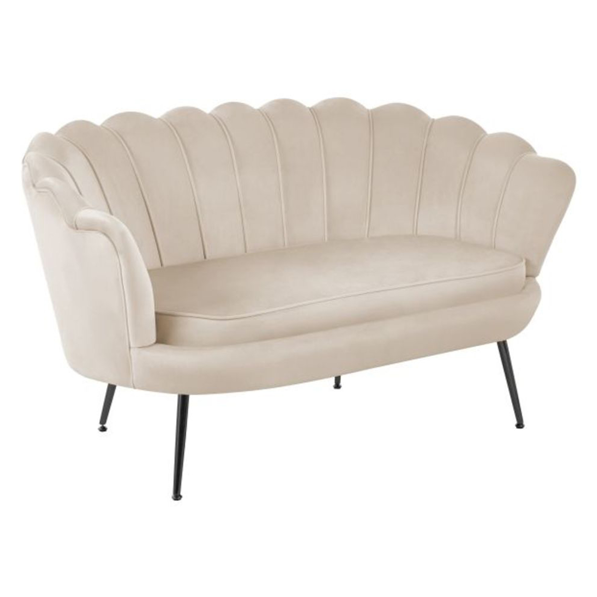 Soffa med Ben Svart Hightlands Beige
