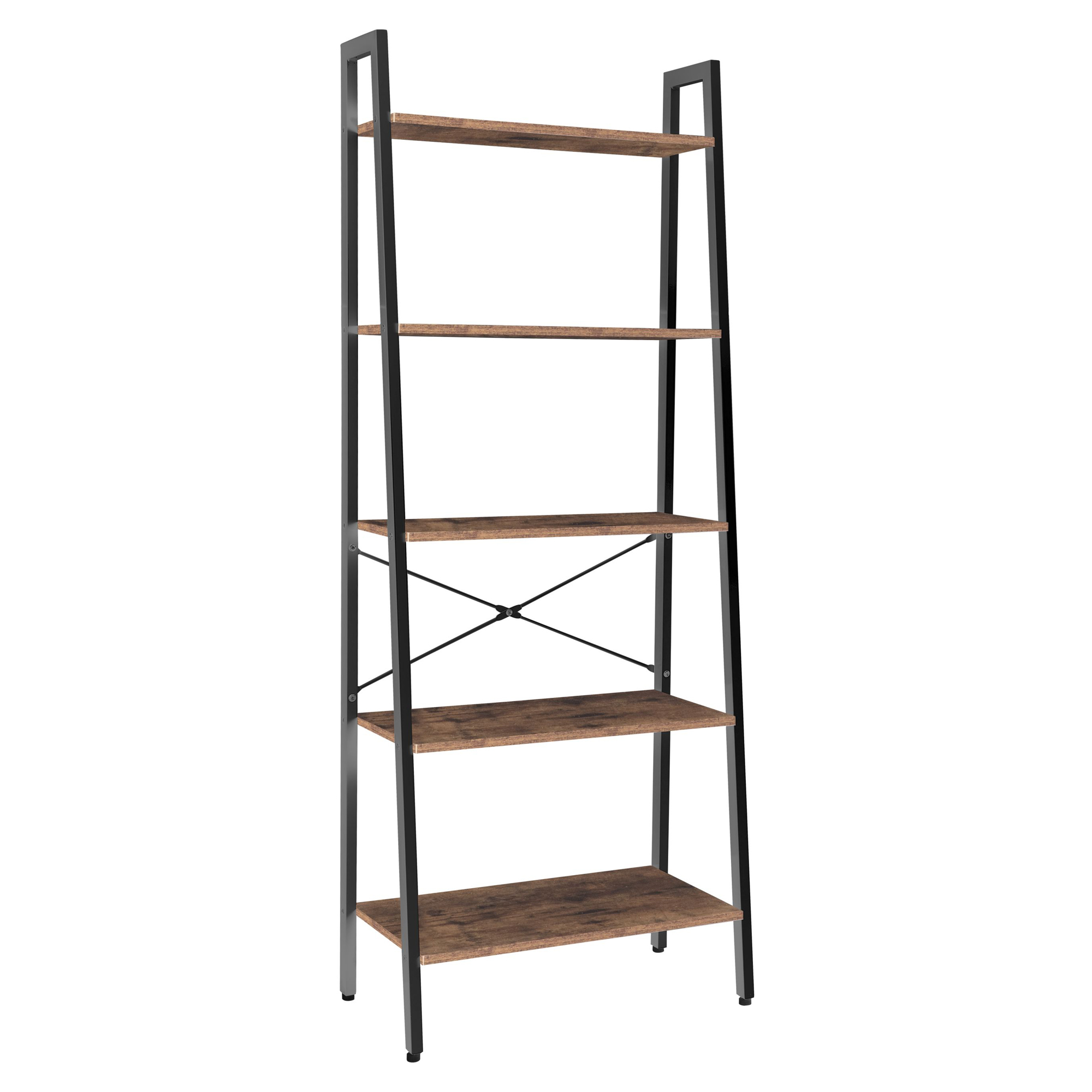 Hylla Westline Brun Trä, Svart 164 cm