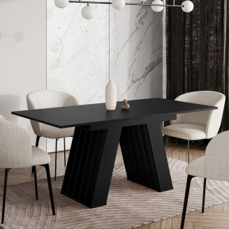 Matbord <strong>Brixton</strong>  Svart 120-160x80 cm