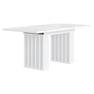 Matbord <strong>Mercer</strong>  Vit Marmor 160-200-240x80 cm