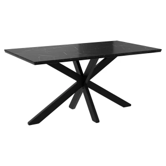 Matbord <strong>Oakmont</strong>  Vit, Svart Marmor 160x90 cm