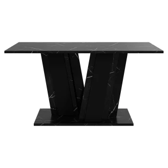 Soffbord <strong>Alton</strong>  Vit, Svart Marmor 100x60 cm