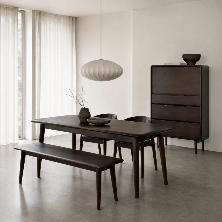 Dutchbone Matbord Elroy Brun 180x80 cm