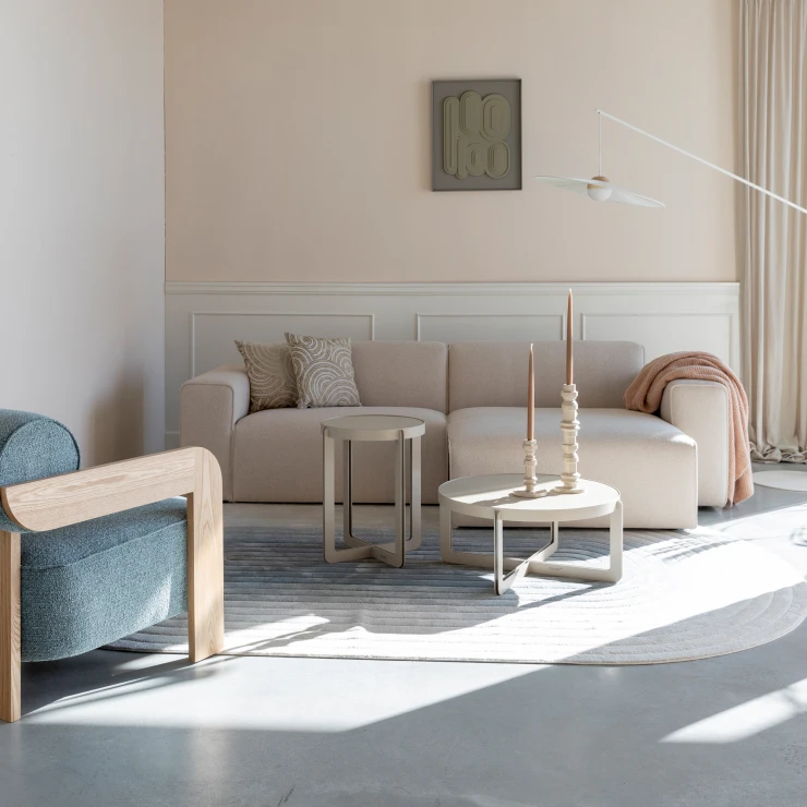 Zuiver Concept Soffa Höger Milka Sand
