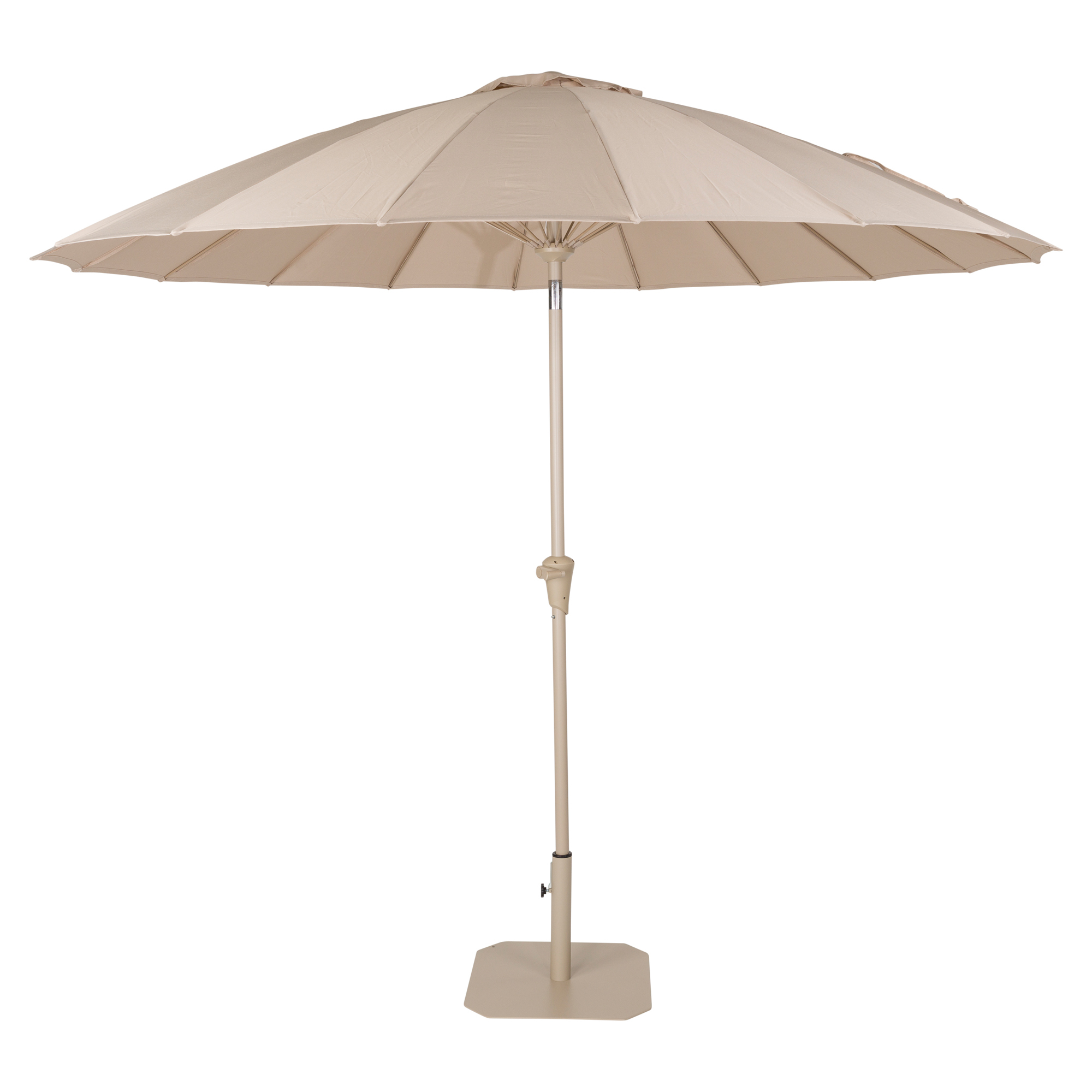 Zuiver Trädgårdsparasoll med Fot Sunshine Beige Ø 250 cm