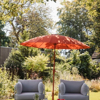 Zuiver Trädgårdsparasoll med Fot <strong>Sunshine</strong>  Röd, Bourgogne Ø 250 cm