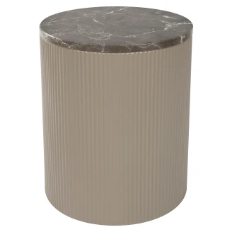 Sidobord <strong>Albin</strong>  Beige Ø 35 cm